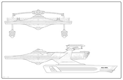 Avenger Class Heavy Frigate General Plans - U.S.S. Avenger NCC-1860