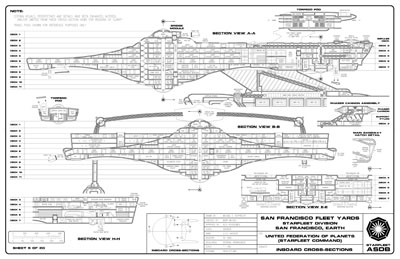 Avenger Class Heavy Frigate General Plans - U.S.S. Avenger NCC-1860