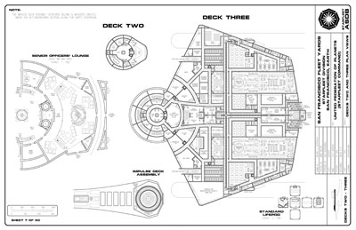 Avenger Class Heavy Frigate General Plans - U.S.S. Avenger NCC-1860