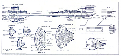 Book of Klingon Plans D7 Class Battle Cruiser