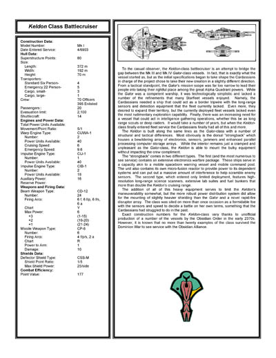 Cardassian Ship Recognition Manual - 2386 Edition