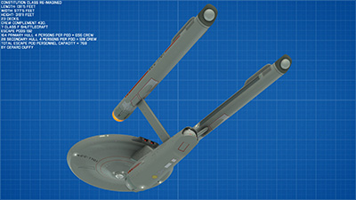 GMD3D's Reimagined Constitution Class Starship