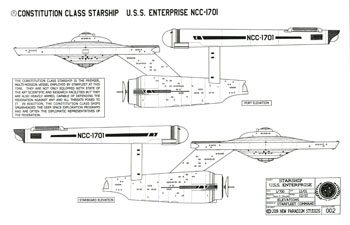 Constitution Class Starship - U.S.S. Enterprise NCC-1701