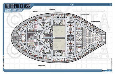 Cydonia 6 Ink Blueprints - Intrepid Class Exploration Cruiser - NCC-74600