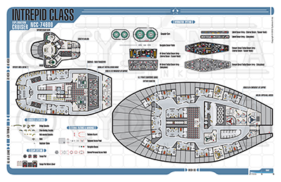 Cydonia 6 Ink Blueprints - Intrepid Class Exploration Cruiser - NCC-74600