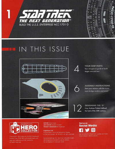 Build the U.S.S. Enterprise NCC-1701-D Instruction Manual #1