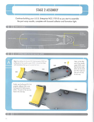 Build the U.S.S. Enterprise NCC-1701-D Instruction Manual #1