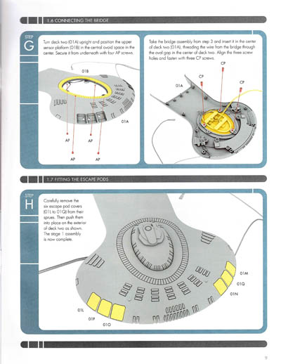 Build the U.S.S. Enterprise NCC-1701-D Instruction Manual #1