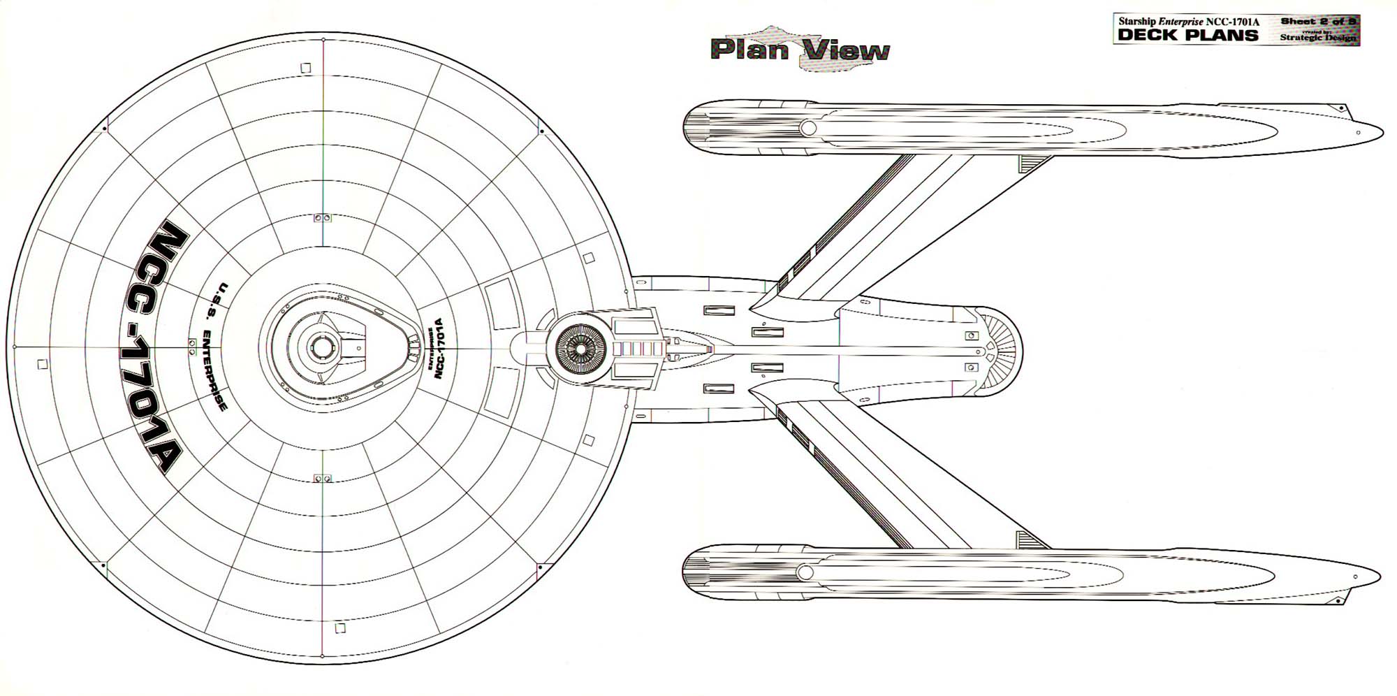 uss enterprise star trek floor plan