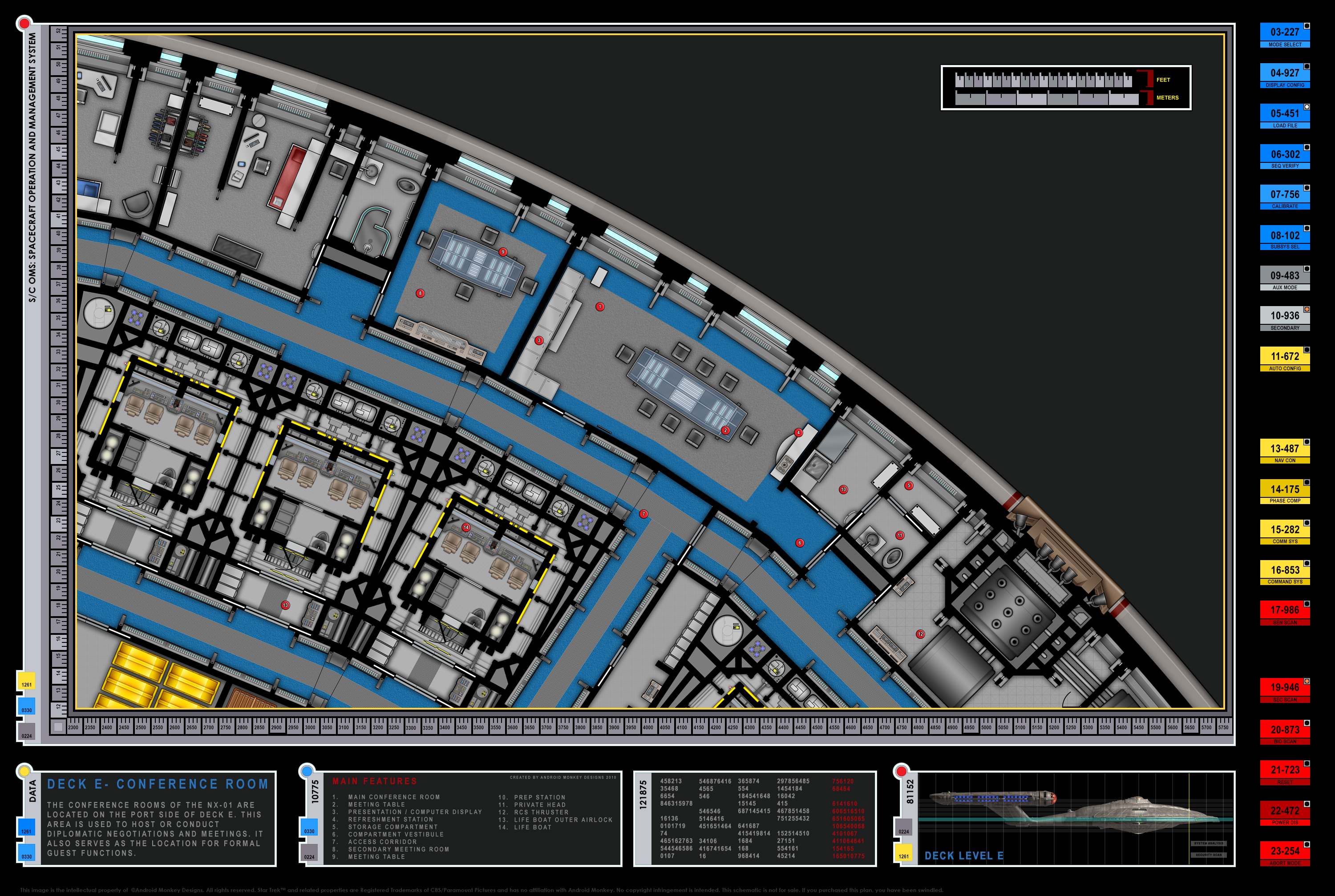 Enterprise NX-01 Deck Plans.