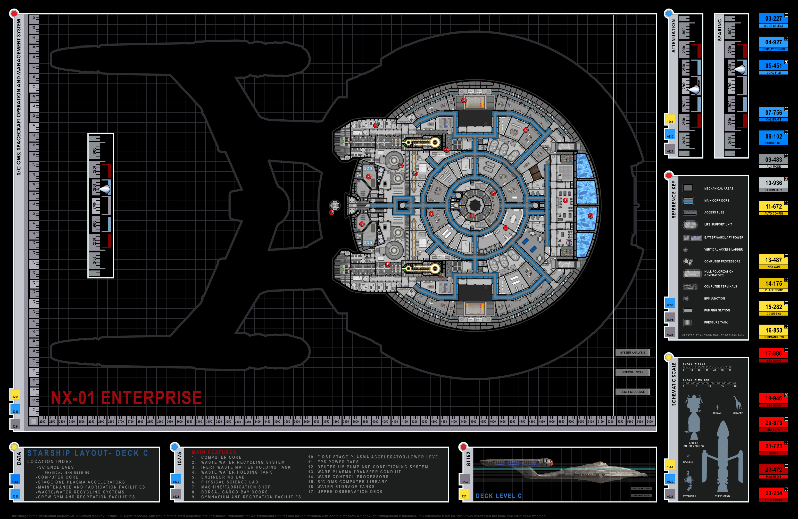 Enterprise NX-01 Deck Plans.