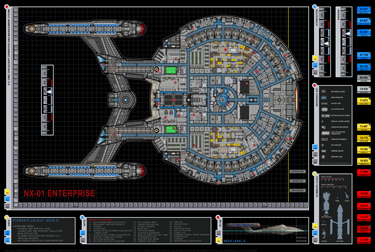 Enterprise NX-01 Deck Plans