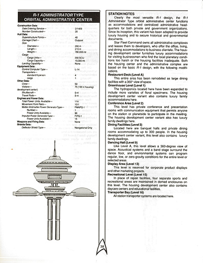FASA Regula-1 Orbital Station Deckplans
