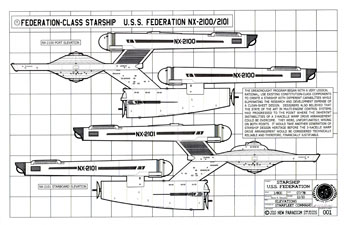 Federation Class Starship - U.S.S. Federation NX-2112