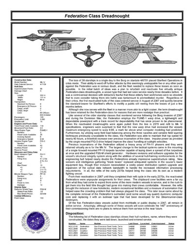 Federation Ship Recognition Manual - 2386 Edition