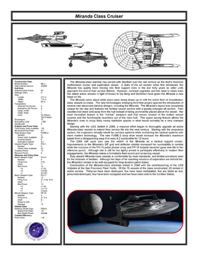 Federation Ship Recognition Manual - 2386 Edition