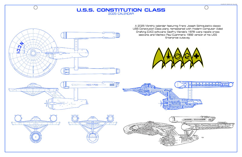Franz Joseph Booklet of General Plans: U.S.S. Constitution Class REMASTERED