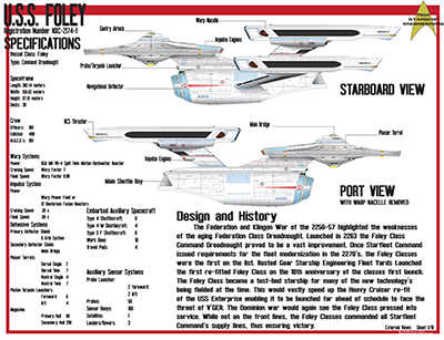 Foley Class Command Dreadnought - NXC-2174-1 Schematics