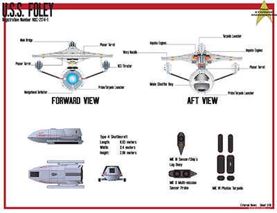 Foley Class Command Dreadnought - NXC-2174-1 Schematics