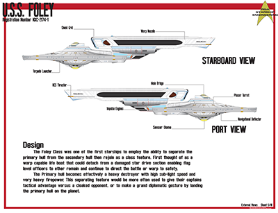 Foley Class Command Dreadnought - NXC-2174-1 Schematics