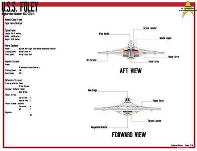 Foley Class Command Dreadnought - NXC-2174-1 Schematics