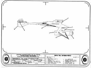 Klolode Class Klingon Warship - Outboard Profile