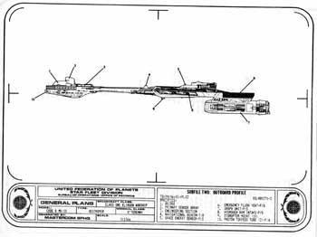 K'Teremny Class Klingon Warship - Outboard Profile