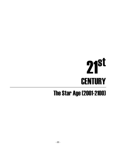 Federation Spaceflight Chronology - Terran Orientation - Prime One Timeline - Compilation Version