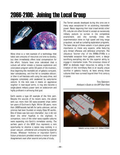 Federation Spaceflight Chronology - Terran Orientation - Prime One Timeline - Compilation Version