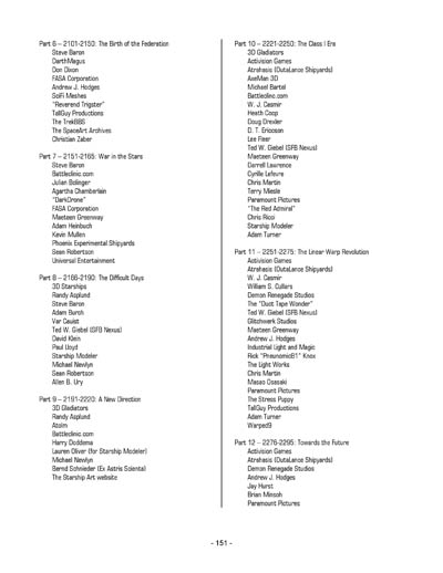 Federation Spaceflight Chronology - Terran Orientation - Prime One Timeline - Compilation Version