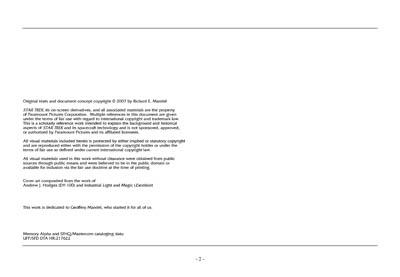 Federation Spaceflight Chronology - Terran Orientation - Prime Two Edition - Modified Okuda Timeline