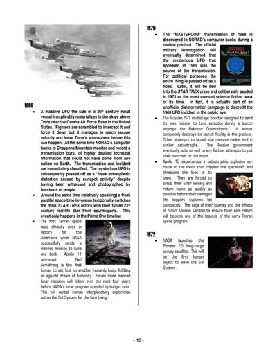 Federation Spaceflight Chronology - Terran Orientation - Volume 1