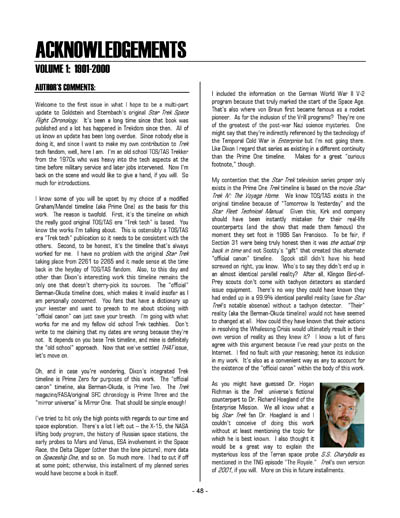 Federation Spaceflight Chronology - Terran Orientation - Volume 1