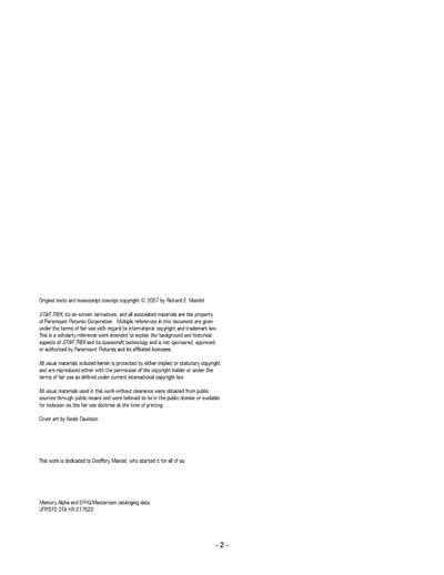 Federation Spaceflight Chronology - Terran Orientation - Volume 2