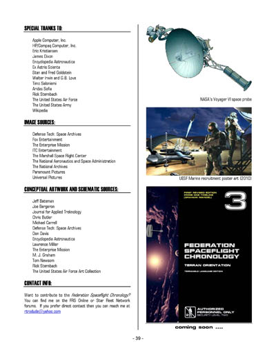 Federation Spaceflight Chronology - Terran Orientation - Volume 2