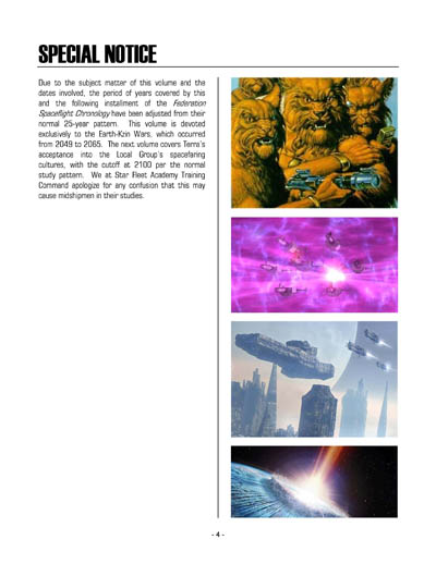 Federation Spaceflight Chronology - Terran Orientation - Volume 4