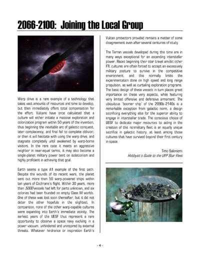 Federation Spaceflight Chronology - Terran Orientation - Volume 5