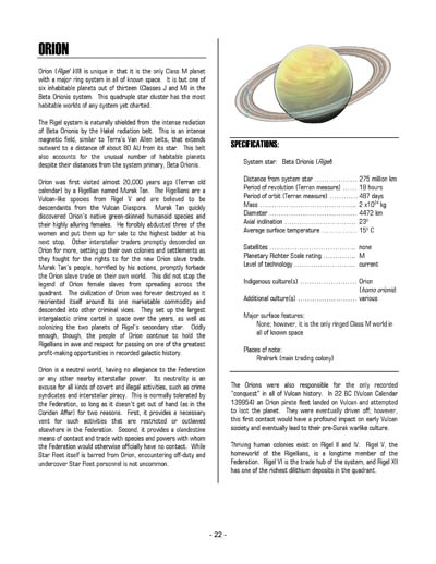 Federation Spaceflight Chronology - Terran Orientation - Volume 6
