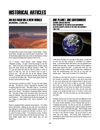 Federation Spaceflight Chronology - Terran Orientation - Volume 6