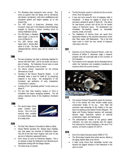 Federation Spaceflight Chronology - Terran Orientation - Volume 8