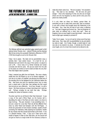 Federation Spaceflight Chronology - Terran Orientation - Volume 8