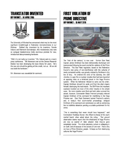Federation Spaceflight Chronology - Terran Orientation - Volume 8