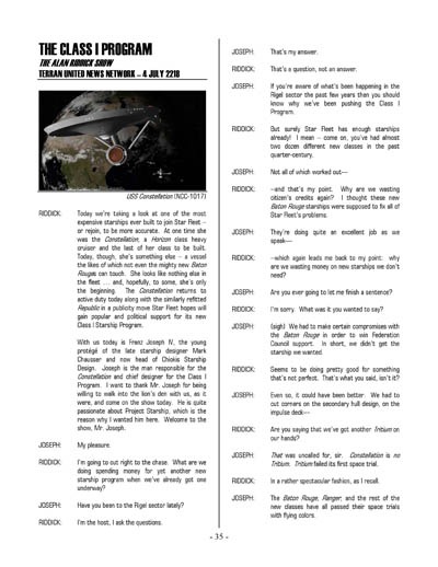 Federation Spaceflight Chronology - Terran Orientation - Volume 9