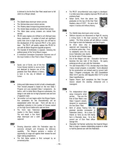 Federation Spaceflight Chronology - Terran Orientation - Volume 10