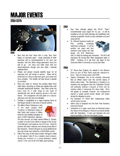 Federation Spaceflight Chronology - Terran Orientation - Volume 11