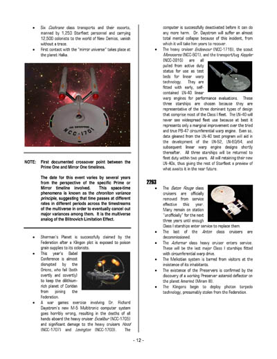 Federation Spaceflight Chronology - Terran Orientation - Volume 11