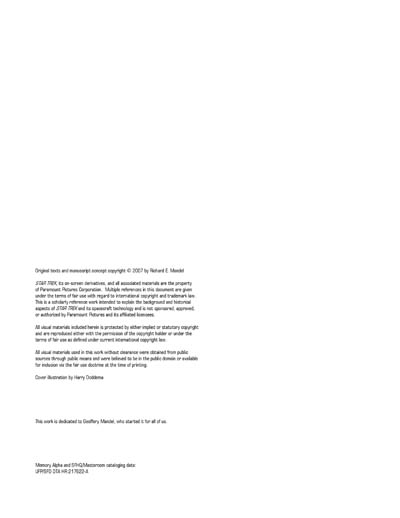 Federation Spaceflight Chronology - Romulan Star Empire Volume 1