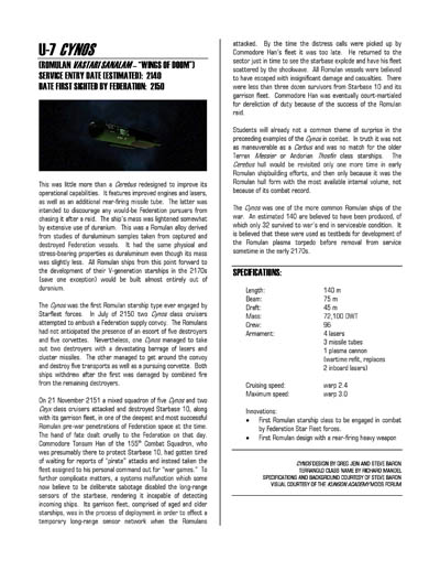 Federation Spaceflight Chronology - Romulan Star Empire Volume 1