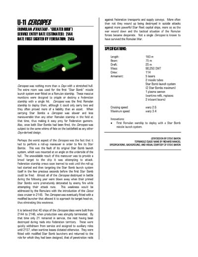 Federation Spaceflight Chronology - Romulan Star Empire Volume 1