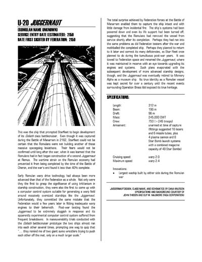 Federation Spaceflight Chronology - Romulan Star Empire Volume 1